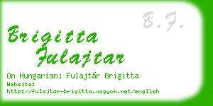 brigitta fulajtar business card